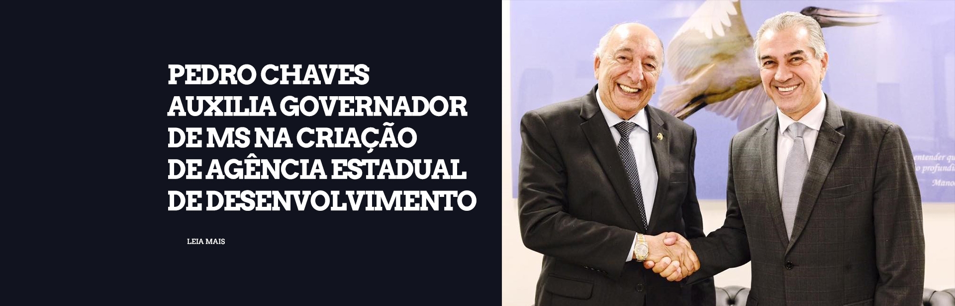 Pedro Chaves auxilia governador de MS na criação de Agência Estadual de Desenvolvimento